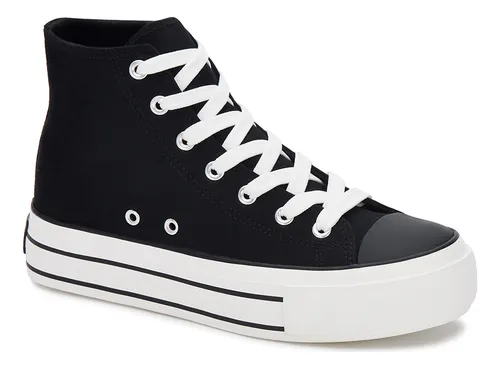 comprar Tenis Urbano Andrea Para Mujer Con Plataforma Negro