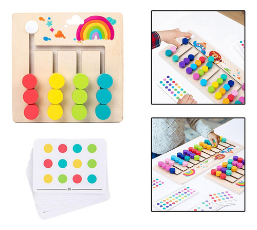 S, Juguetes Aprendizaje Preescolar, Rompecabezas 4 Colores