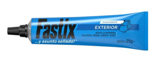Imagen 4 de 5 de Pegamento Sellador Fastix Exterior Transparente Pomo 25grs