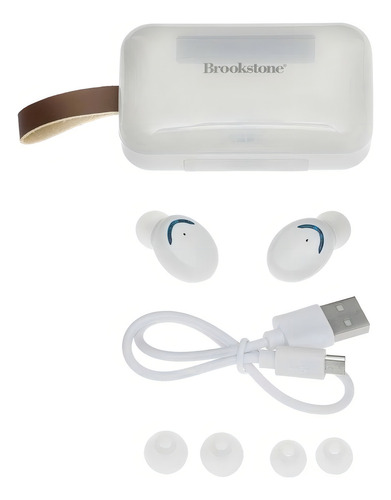 Audifonos Inalambricos Brookstone Touch Power Bluetooth 5.0 Color Blanco Luz Na