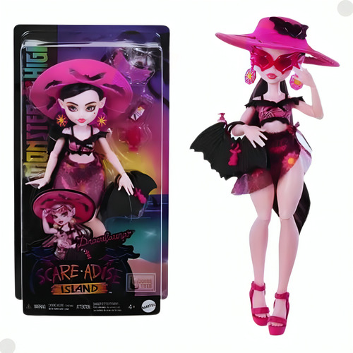 Boneca Draculaura Monster High Scare-adise Hrp66 Mattel