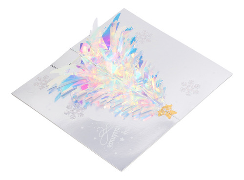 Up Greeting Cards Tarjeta De Navidad 3d Con Purpurina En 3d