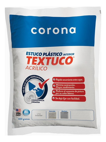 Estuco Plástico Textuco Corona 1k