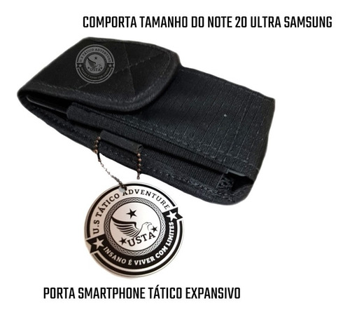 Imagem 7 de 8 de Porta Celular Smartphone Tático Policial Para Cinto Completo