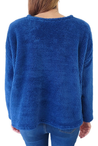 Buzo Peluche Corderito Bifaz Mujer