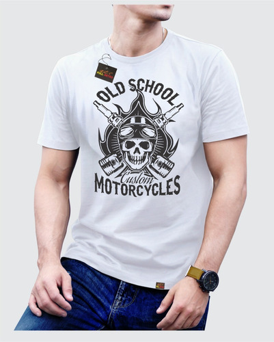 Polera Old School Motorcycles Custom Indian Harley Davidson 