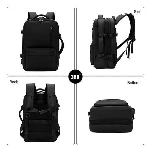 Mochila Viaje Expandible 30-40l Laptop Cabina Avion Mochila De Viaje Hombre Mujer Mochila Con Impermeable
