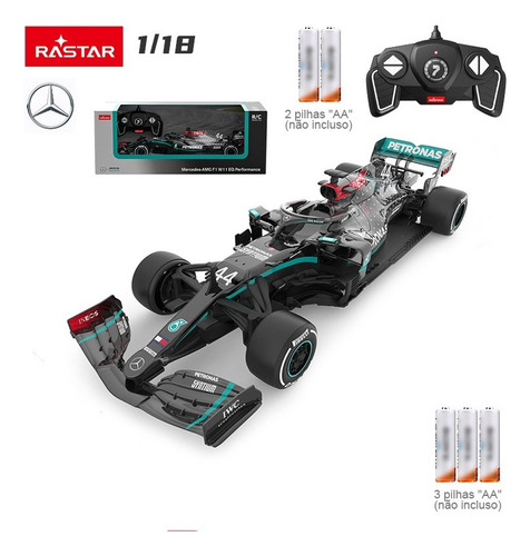 Mando A Distancia Rc 1/18 F1 Mercedes-amg W11 #44 Hamilton F