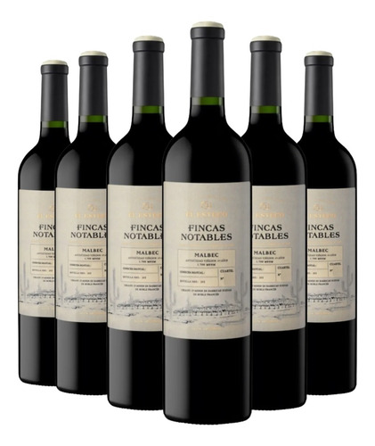 Vino El Esteco Finca Notables Malbec  X 6 X 750ml. --