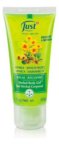 Balsamo En Gel Arnica Hamamelis Swiss Just 50g