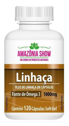 Óleo De Linhaça 120 Capsulas 1000mg