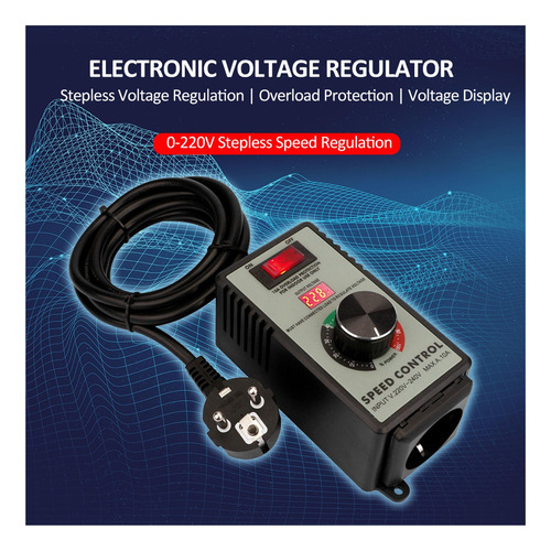 A Motor De Taladro De Voltaje Con Regulador De Voltaje