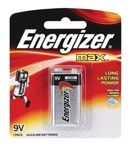 Imagen 1 de 3 de Bateria 9v Energizer Max 522 Microfonos Tester Radio Control