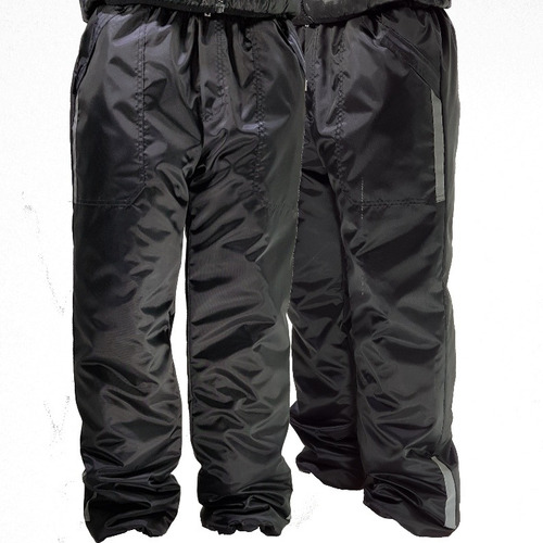 Pantalon Termico Negro C/reflectivos  Moto Montaña