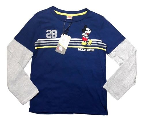 Polera De Niño Mickey Disney Talla 10