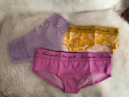 Panties Victorias Secret Pink Set 3 Cacheteros Tanga