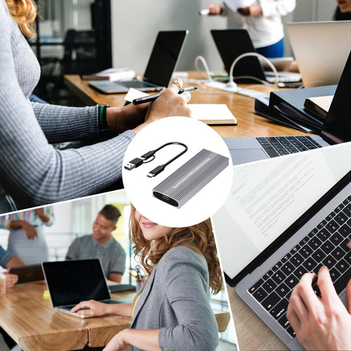 F Caja M.2 Usb C Adaptador Usb M2 Nvme Adaptador De Doble