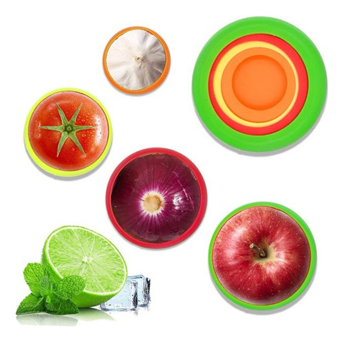 Tapa De Silicona Reutilizable Para Conservar Frutas Verduras