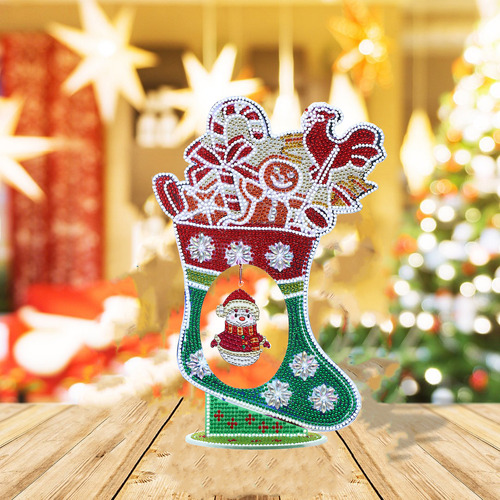Pintura De Diamante, Manualidades Navideñas, Kit De Media
