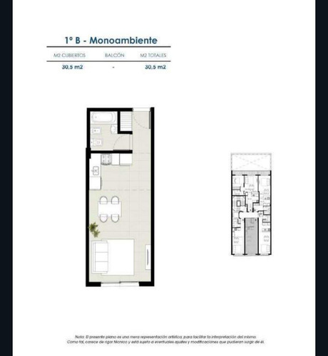 Venta - Monoambiente C/balcón - Villa Del Parque