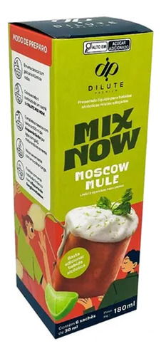 Moscow Mule Drink Original Dilute Kit Com 6 Sachês 30ml