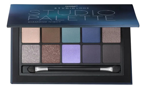 Sombra De Ojos Paleta 10 Tonos Studio Look Cyzone