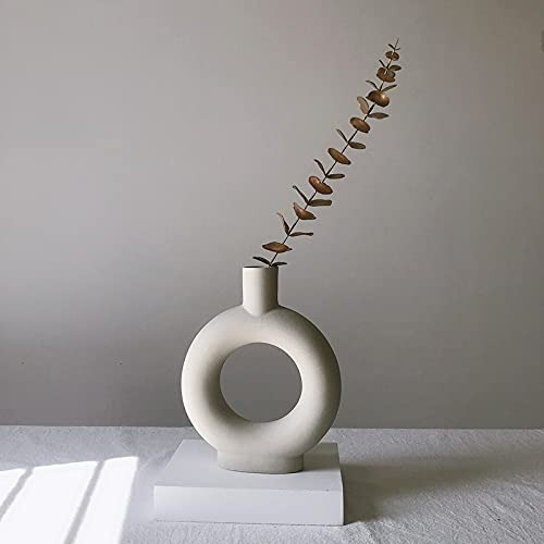 Ceramica Blanco Moderno Minimalista Abstraccion Para