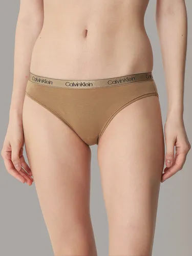 Calzón Bikini Cotton Essentials Marrón Calvin Klein