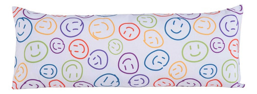 Capa Travesseiro Fofuxão Estampado Com Zíper Cor Smile Smile