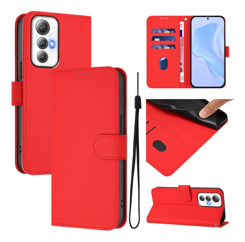 Funda De Poliuretano De Color Liso Para Cubot Max 5