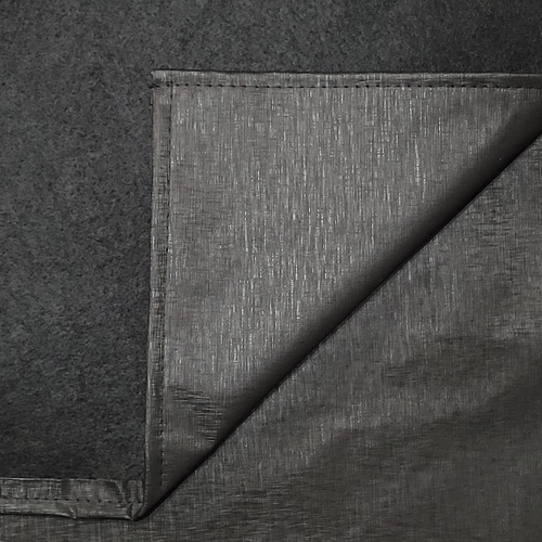 Mantel Ecocuero 2.00x1.40 Kipling Simil Tela Lino Chenille Color Negro