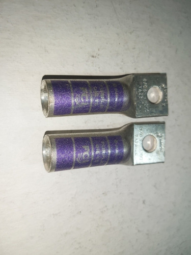 Terminal Ojo Zapata Cobre Estañado 4-0awg 3/8 2 Piezas (Usado)