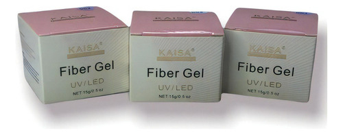 Fiber Gel Kaisa 3un Unhas Acrigel Gel Com Fibra Não Escorre Cor Classic Pink 002