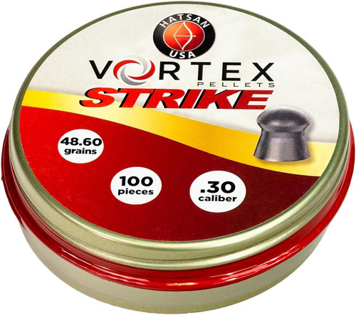 Pelotas De Aire Comprimido   Strike .30cal, 48.6gr, 100...