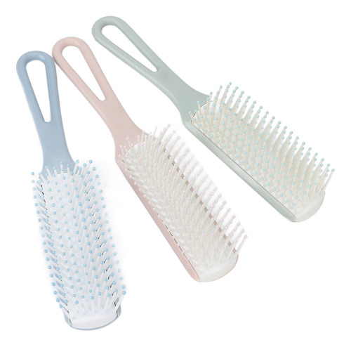 Juego De 3 Cepillos De Pelo Ventilados, Fáciles De Desenreda