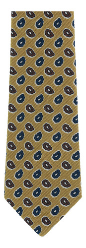 Corbata Scappino Manzoni De Paisleys En Lana Hombre 459 Color Amarillo