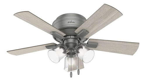 Fan Company Crestfield - Ventilador De Techo Casual Plateado