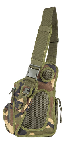 Bolsa De Ombro Cross Gun Selva Camuflada Echolife - Mo0026