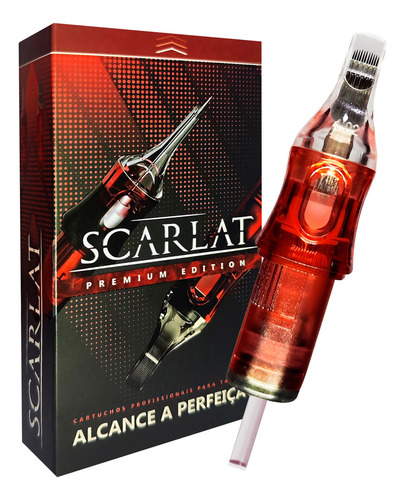 20 Cartuchos Scarlat Máquina Rotativa Tattoo Pen- Magnum Calibre Da Agulhas 1217