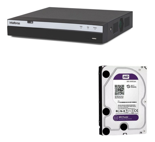 Dvr Intelbras 4 Canais Mhdx 3104 4mp Com Hd De 1 Tb Purple 