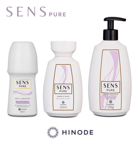 Kit Hinode Sens Pure: Hidratante_desodorante_sabonete Intimo