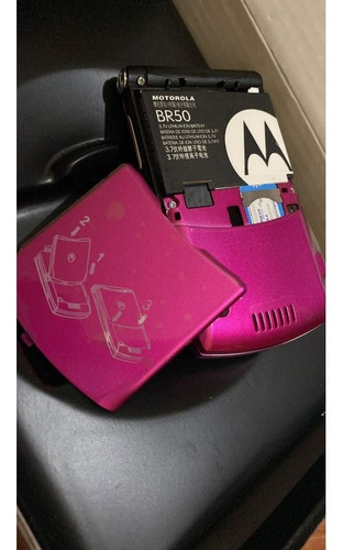 Motorola Modelo V3 Rarz Tipo Flip Basico Para Telcel Rosa. Rosa Chicle (Usado)