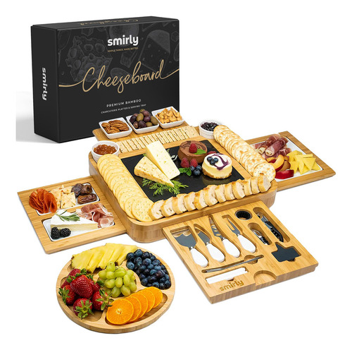 Set De Tablas De Bambú Para Picoteo Y Quesos S Para Ca