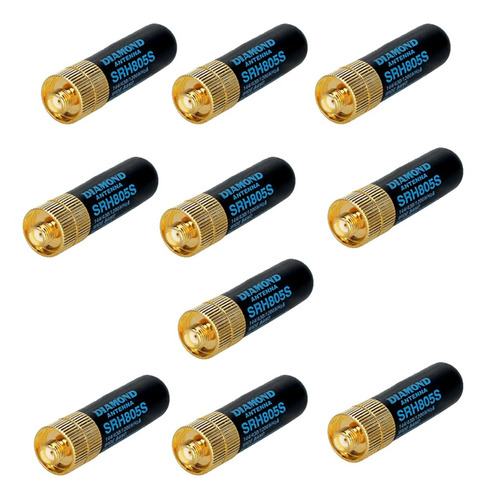 10x Srh805s Sma-f Antena De Radio Banda Dual Hembra 5cm Para