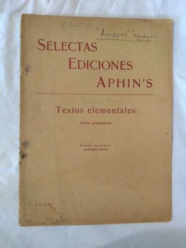 Textos Elementales - Aphin's - Pinto