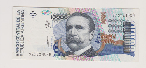 Billete Argentina 10.000 A Bottero 2881 Año 1991 Sin Circula (Usado)