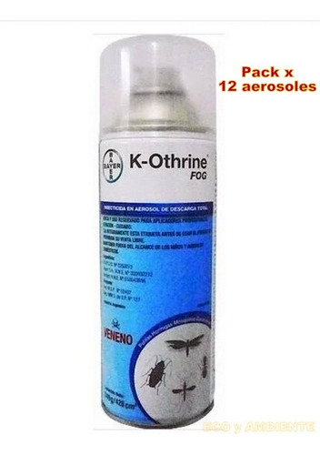 Insecticida K-othrine Fog (ex Delta Fog) Pack X 12, Belgrano