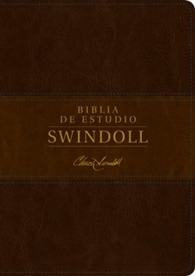 Biblia De Estudio Swindoll/ntv/sentipiel/cafe/cafe Claro