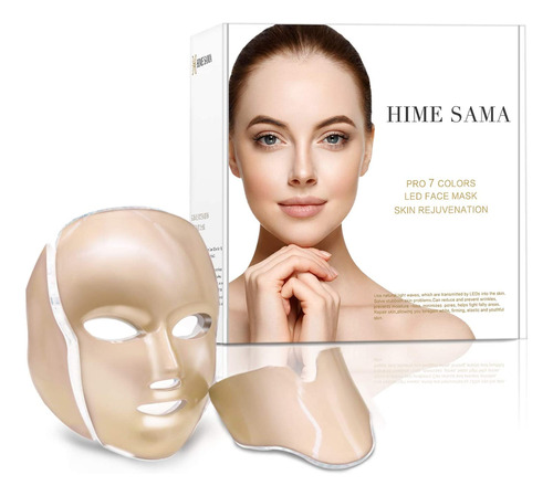 Hime Sama Mascara Facial Led Terapia De Luz - Mascara Led De