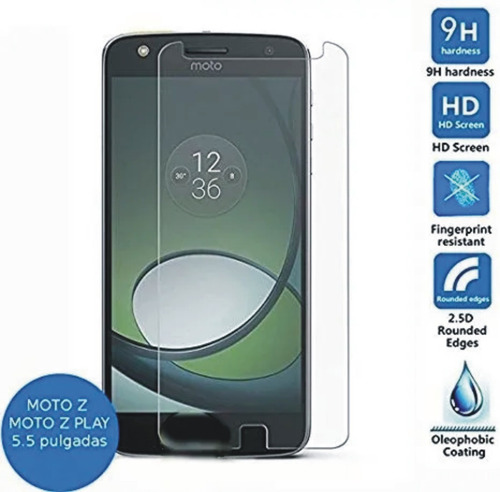 Funda Tpu Metalizados Mas Vidrio Para Motorola Moto Z Play